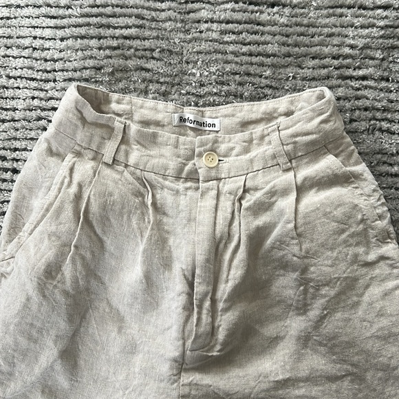 Reformation Vesta Linen Pant 0P - Picture 3 of 5